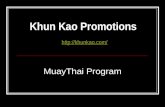Khun Kao Promotions khunkao