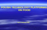 POLISH TECHNOLOGY PLATFORMS  ON FOOD