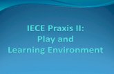 IECE Praxis II:  Play and  Learning Environment