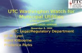 UTC Washington Watch for Municipal Utilities