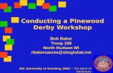 Conducting a Pinewood Derby Workshop