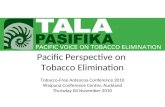 Pacific Perspective on  Tobacco Elimination