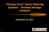“Energy Free” Stock Watering Systems – Deemed Savings Analysis