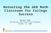 Retooling the GED Math Classroom for College Success