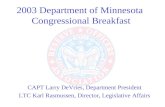 2003 Department of Minnesota  Congressional Breakfast