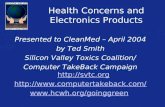 Health Concerns and Electronics Products
