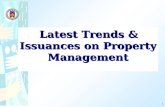 Latest Trends & Issuances on Property Management
