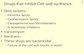 Drugs that Inhibit Cell wall synthesis