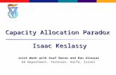 Capacity Allocation Paradox Isaac  Keslassy