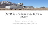 CMB polarisation results from QUIET