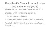 President’s Council on Inclusion and Excellence (PCIE)
