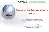 Review of the data compiled in  WP 05