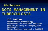 DOTS MANAGEMENT IN TUBERCULOSIS