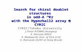 Search for chiral doublet structures  in odd-A  79 Kr  with the Hyperball2 array @ CYRIC