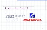 User Interface 2.1