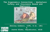 The Ergonomics Connection : Workplace Safety and Insurance Board and Employers