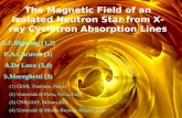 The Magnetic Field of an Isolated Neutron Star from X-ray Cyclotron Absorption Lines