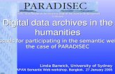 Digital data archives in the humanities