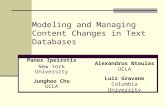 Modeling and Managing Content Changes in Text Databases