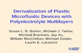 Derivatization of Plastic Microfluidic Devices with Polyelectrolyte Multilayers