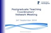 Postgraduate Teaching Coordinators’  Network Meeting