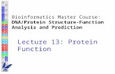 Bioinformatics Master Course: DNA/Protein Structure-Function Analysis and Prediction