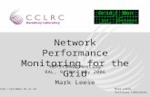 Network Performance Monitoring for the Grid