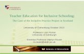 Teacher Education for Inclusive Schooling:  The Case of the Inclusive Practice Project in Scotland