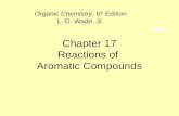 Chapter 17 Reactions of  Aromatic Compounds