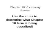 Chapter 18 Vocabulary Review