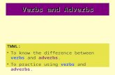 Verbs and Adverbs