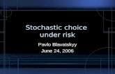 Stochastic choice  under risk