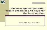 Violence against parents: family dynamics and keys for the intervention