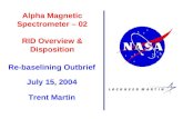 Alpha Magnetic Spectrometer – 02 RID Overview & Disposition