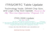 ITRS Table Definitions/Guidelines,  Proposal Rev1, 7/11/00