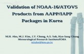 Validation of NOAA-16/ATOVS Products from AAPP/IAPP Packages in Korea