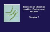 Elements of Microbial Nutrition, Ecology and Growth Chapter 7