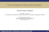 K-12 Immersion Articulation Project