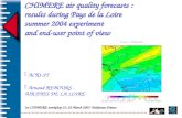 CHIMERE air quality forecasts :  results during Pays de la Loire  summer 2004 experiment