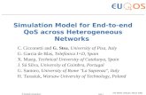 Simulation Model for End-to-end QoS across Heterogeneous Networks