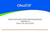Evaluations for Professional Growth Ohio  TIF  and  OTES