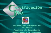 Universidad Nacional de Colombia Facultad de Ingenier­a Departamento de Sistemas