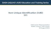 DASN (A&LM)’s IUID Education and Training Series