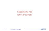 Diplomski rad Dos & Donts
