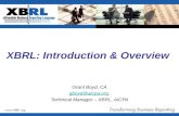 XBRL: Introduction & Overview