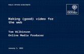 Making (good) video for the web