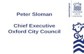 Peter Sloman Chief Executive Oxford City Council