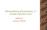 Weisenberg Elementary 1 st  Grade World’s Fair