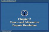 Chapter 2 Courts and Alternative Dispute Resolution