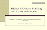 Higher Education Funding and State Government